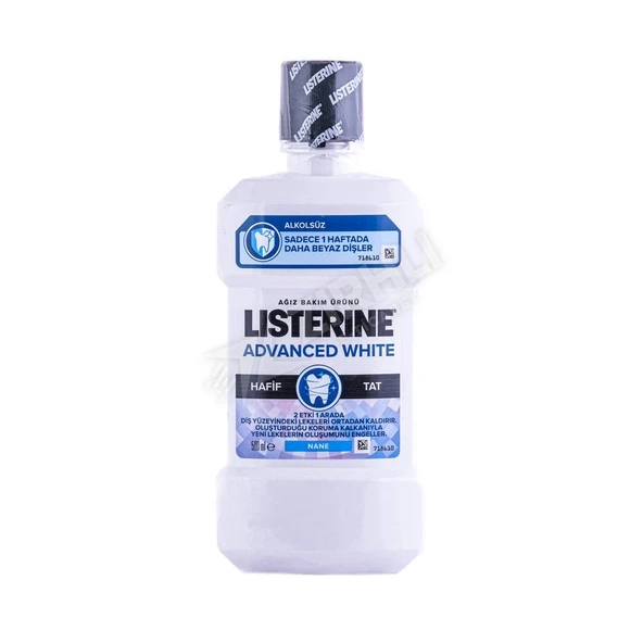 4 ADET Listerine Advanced White Ağız Gargara 500 Ml ürün görseli 1