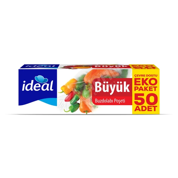 4 ADET İdeal Buzdolabı Poşeti Büyük 50'li ürün görseli 1