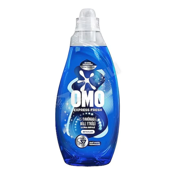 4 ADET Omo Express Beyazlar 37 Yıkama Sıvı Deterjan 1480 Ml ürün görseli 1