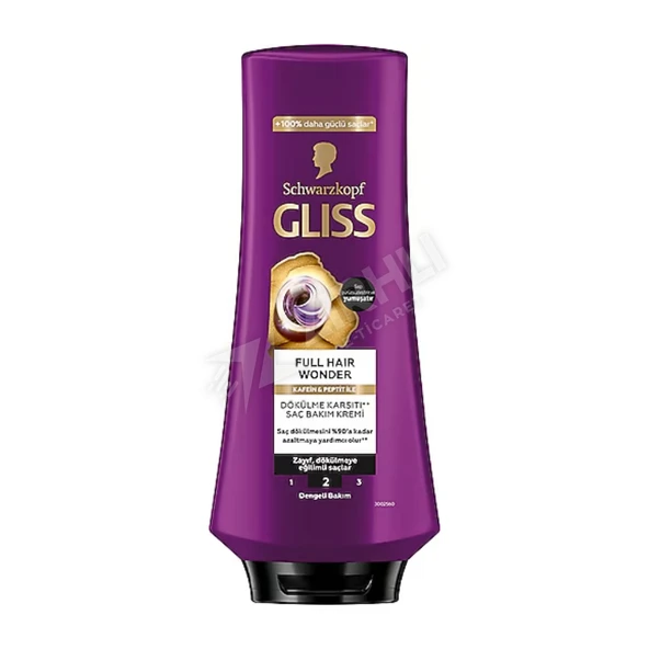 4 ADET Gliss Full Hair Wonder Dökülme Karşıtı Saç Kremi 360 Ml ürün görseli 1