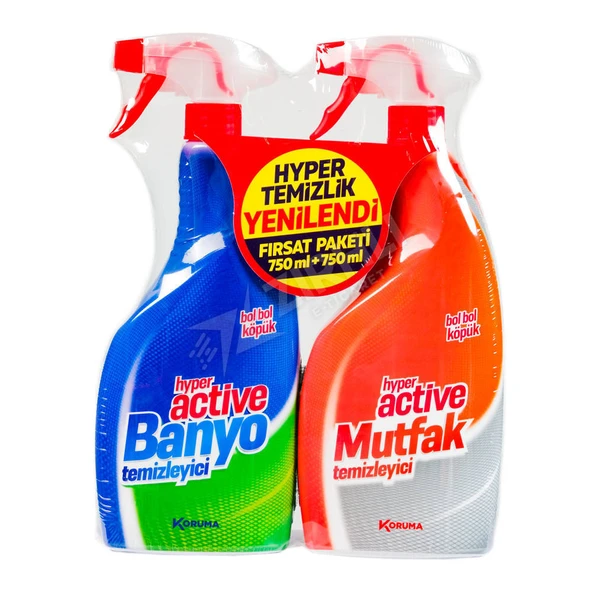 4 ADET Koruma Hyper Mutfak 750 Ml & Banyo 750 Ml ürün görseli 1