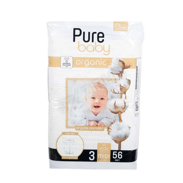4 ADET Pure Baby Medium Jumbo 2Li ( 3 No ) 56Lı ürün görseli 1