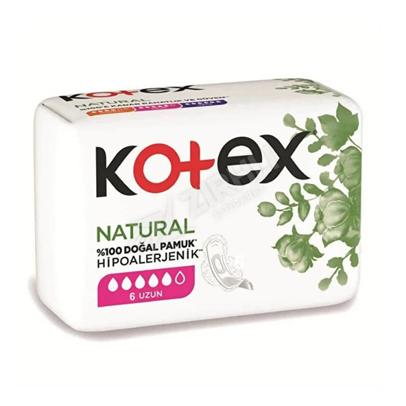 4 ADET Kotex Natural Ultra Single Uzun 6Lı ürün görseli 1