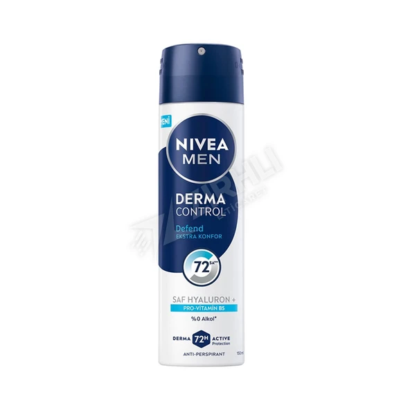 4 ADET Nivea Men Erkek Sprey Deodorant Derma Control Defend 150 Ml ürün görseli 1