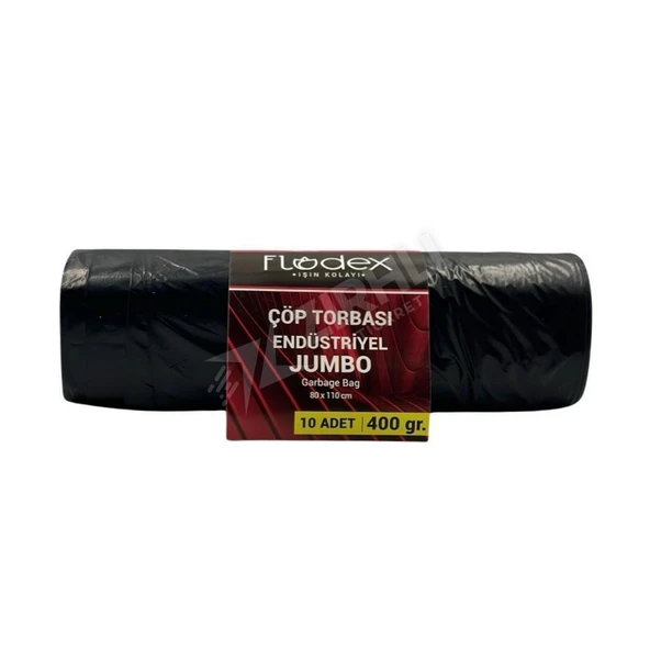 4 ADET Flodex Endüstriyel Çöp Torbası Jumbo 10'lu 400 Gr ürün görseli 1