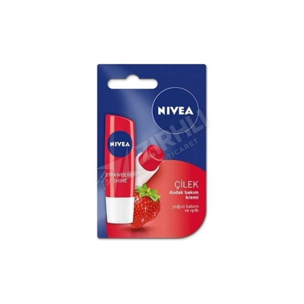 4 ADET Nivea Lıp Stıck Shıne Çilek ürün görseli 1