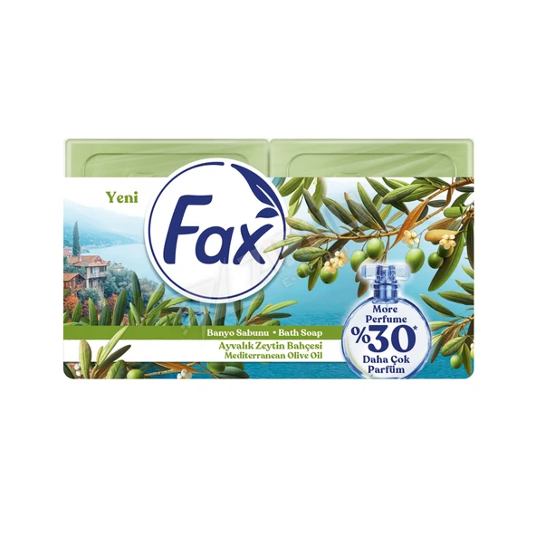 4 ADET Fax Ayvalık Zeytinyağı Kalıp Sabun 4x150 Gr ürün görseli 1