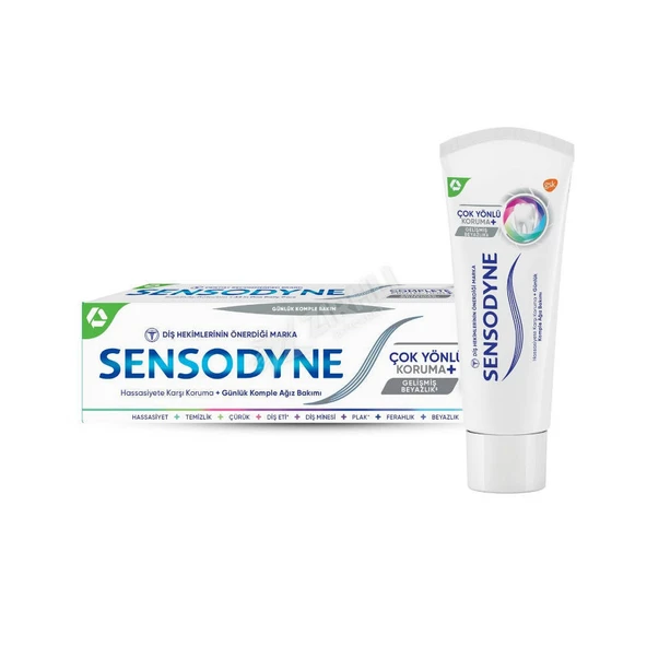 4 ADET Sensodyne Çok Yönlü Koruma Beyazlatıcı Diş Macunu 75 Ml ürün görseli 1