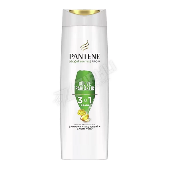 4 ADET Pantene Güç Ve Parlaklık 3'ü 1 Arada Şampuan 400 Ml ürün görseli 1