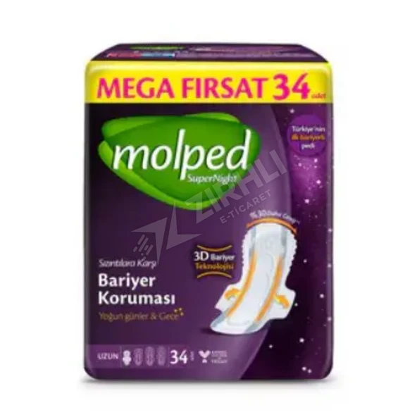 4 ADET Molped Mega SuperNight Uzun 34'lü ürün görseli 1