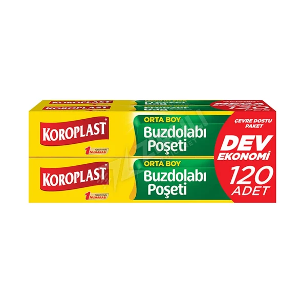 4 ADET Koroplast Buzdolabı Poşeti Orta Dev Ekonomi 120 li ürün görseli 1