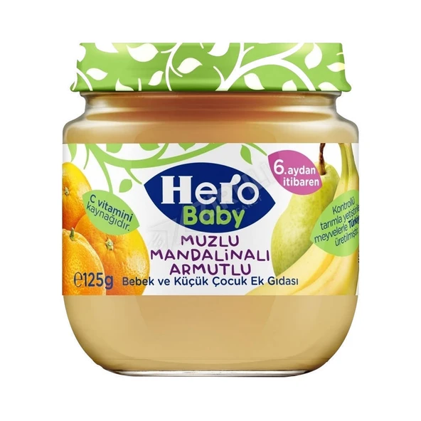 4 ADET Hero Baby Muz & Mandalina & Armut 125 Gr ürün görseli 1