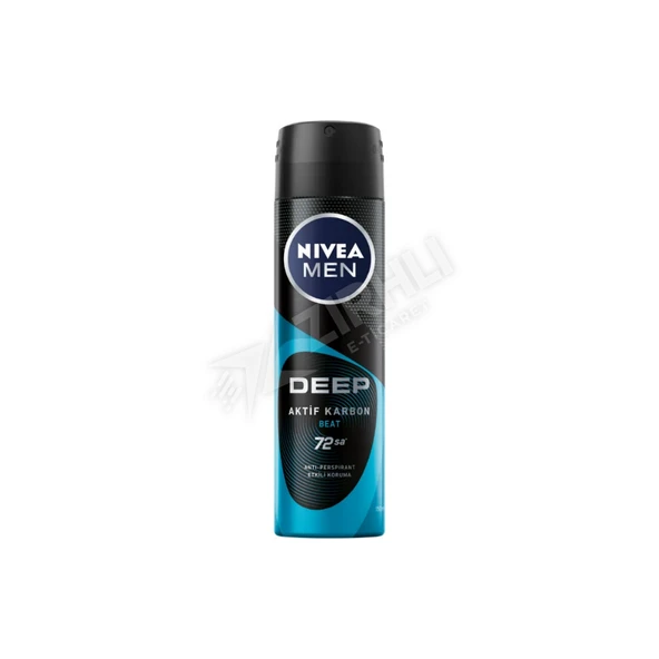 4 ADET Nivea Deodorant Deep Beat Erkek 150 Ml ürün görseli 1