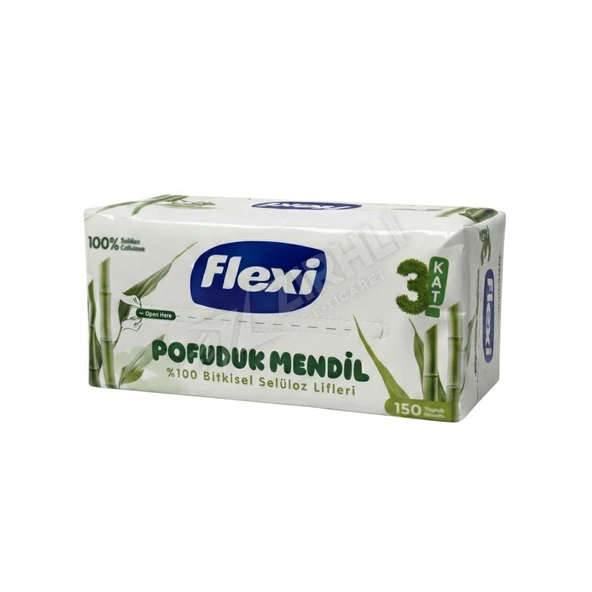 4 ADET Flexi Bambu Çok Amaçlı Mendil 150 Yaprak ürün görseli 1