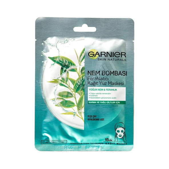 4 ADET Garnier Nem Bombası Yeşil Kağıt Maske 32 Gr ürün görseli 1