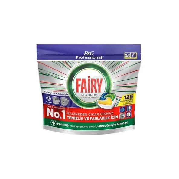 4 ADET Fairy Tablet Platınum Limon 125Li ürün görseli 1