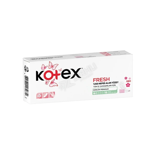 4 ADET Kotex İnce Günlük Ped Deo 18 Li ürün görseli 1