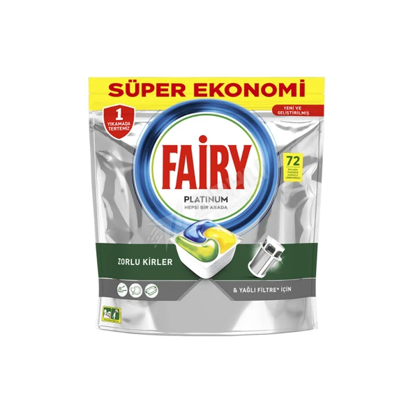 4 ADET Fairy Tablet Platinium Limon 72 Li ürün görseli 1