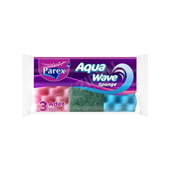 4 ADET Parex Aqua Wave Sünger 3 lü ürün görseli 1