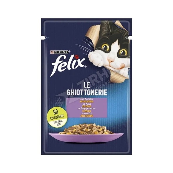 4 ADET Felix Kuzu Etli Yaş Kedi Maması 85 Gr ürün görseli 1