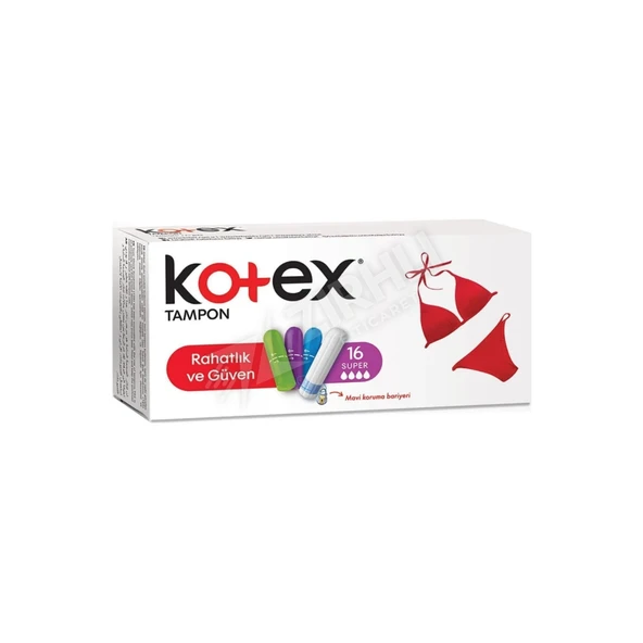 4 ADET Kotex Tampon Süper 16Lı 49 Gr ürün görseli 1