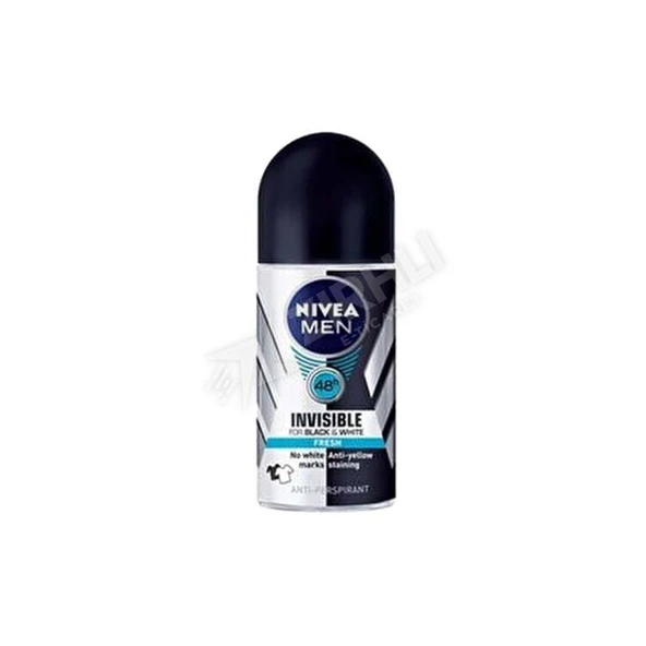4 ADET Nivea Invisible Black & White Fresh Erkek Roll-On 50 Ml ürün görseli 1