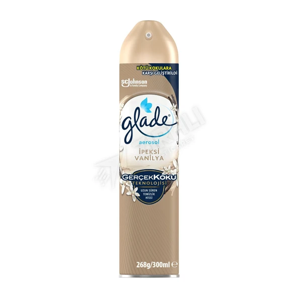 4 ADET Glade Aerosol Spray İpeksi Vanilya 300 Ml ürün görseli 1