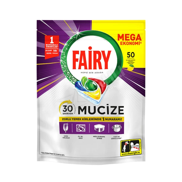 4 ADET Fairy Mucize Tablet 50'li ürün görseli 1