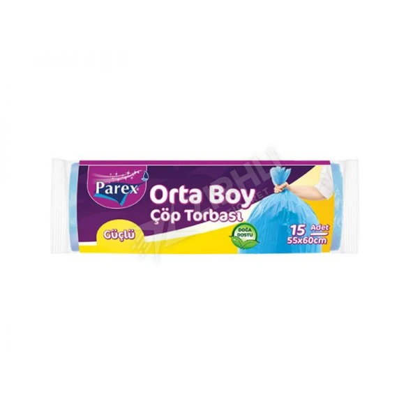 4 ADET Parex Güçlü Çöp Torbası Orta Boy ürün görseli 1