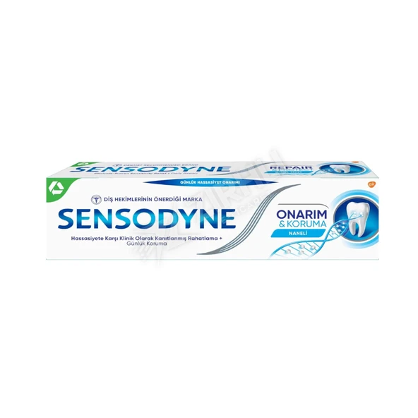3 ADET Sensodyne Onarım Ve Koruma Diş Macunu Naneli 75 Ml ürün görseli 1