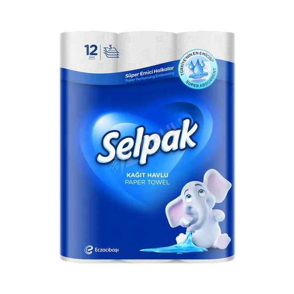 3 ADET Selpak Kağıt Havlu 12'li ürün görseli 1
