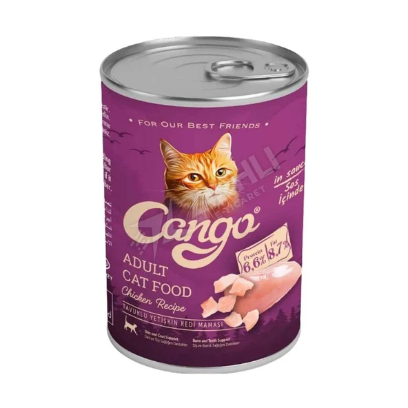 4 ADET Cango Yetişkin Yaş Kedi Maması Tavuklu 415 Gr ürün görseli 1