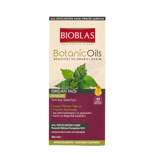 4 ADET Bioblas Botanic Oils Isırgan & İnce Telli Şampuan 360 Ml ürün görseli 1