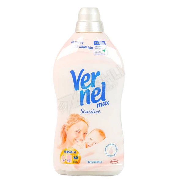 3 ADET Vernel Max Sensitive Yumuşatıcı 1440 Ml ürün görseli 1