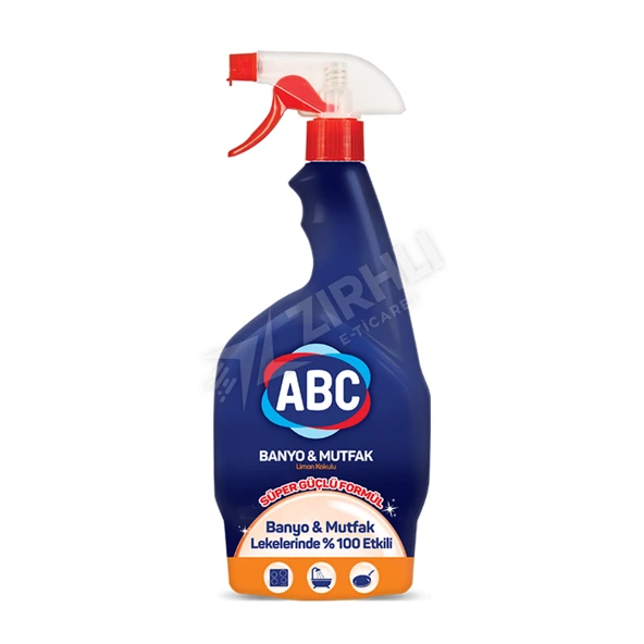 4 ADET Abc Sprey Banyo & Mutfak Limon Kokulu 750 Ml ürün görseli 1