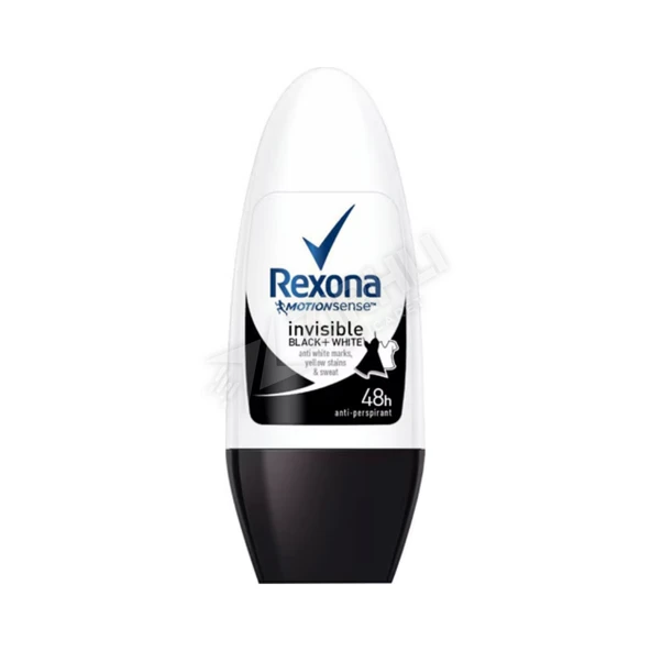 3 ADET Rexona İnvisible Black & White Women Roll-On 50 Ml ürün görseli 1