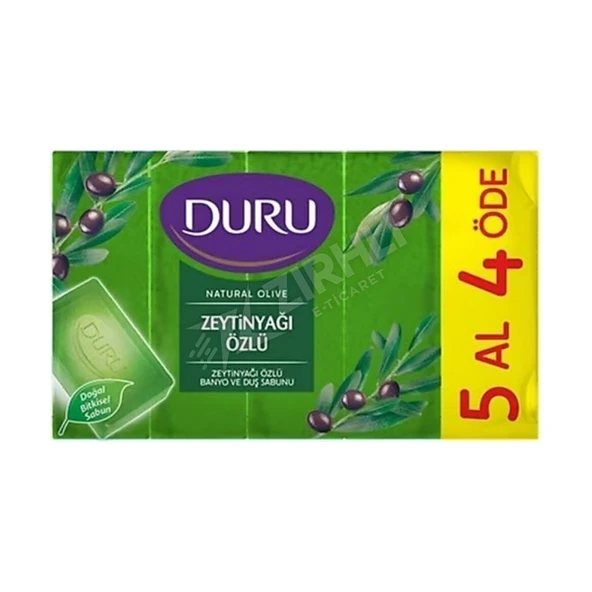 4 ADET Duru Duş Sabunu Zeytinyağı Özlü 5'li 150 Gr ürün görseli 1