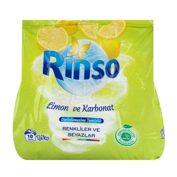 3 ADET Rinso Toz Deterjan 1.5 Kg Limon Karbonat ürün görseli 1