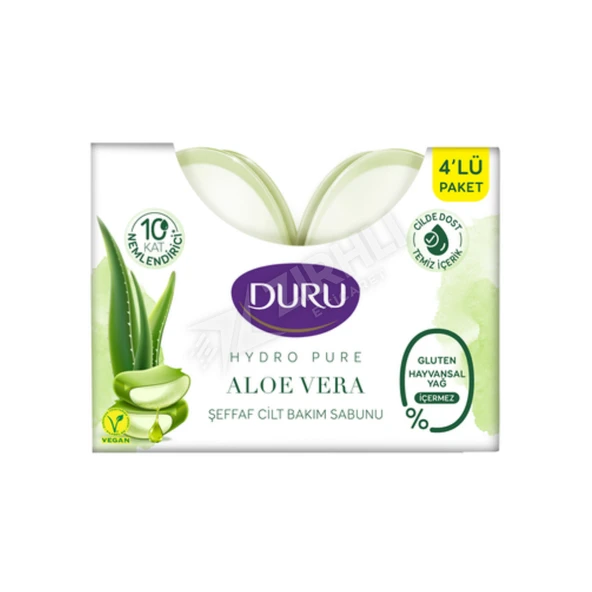 4 ADET Duru Hydro Pure Sabun Aloe Vera 4x135 Gr ürün görseli 1
