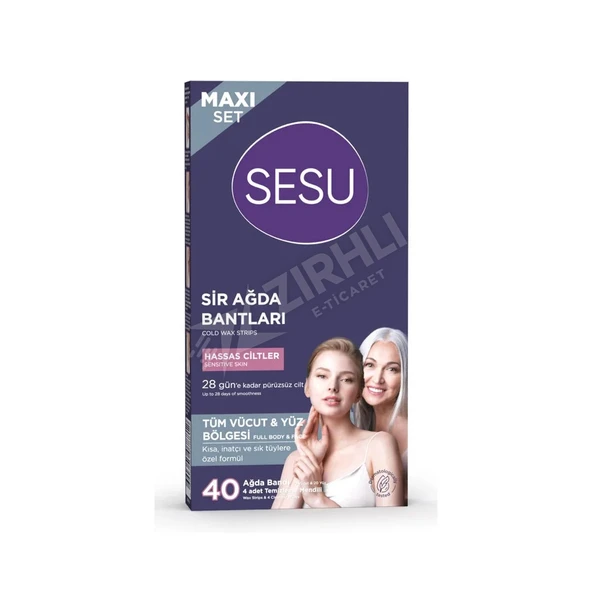 3 ADET Sesu Ağda Bandı 40Lı Maxı Set Hassas ürün görseli 1
