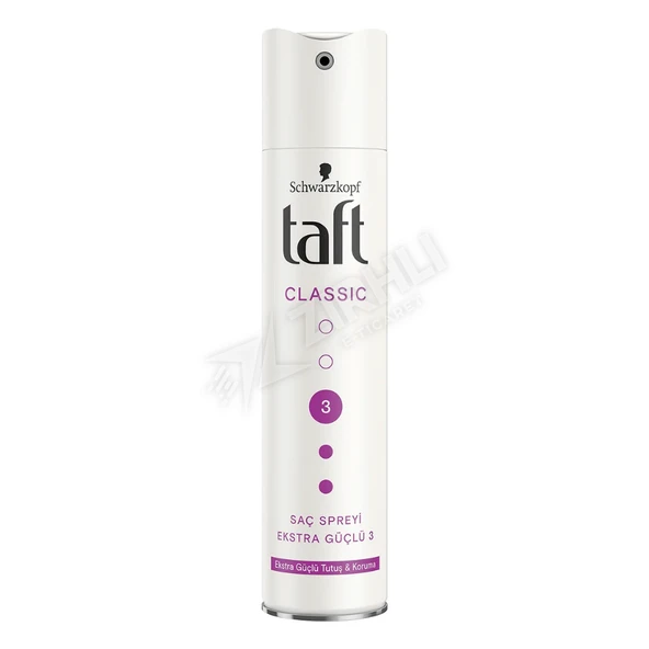 3 ADET Taft Saç Spreyi Classic 250 Ml ürün görseli 1