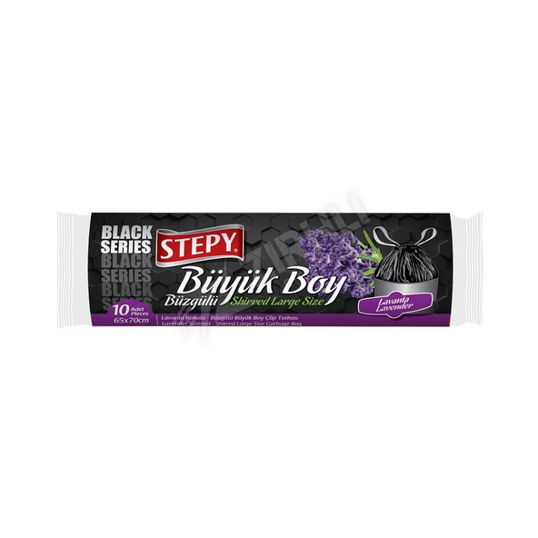 3 ADET Stepy Büzgülü Çöp Torbası Lavanta Kokulu Büyük Boy ürün görseli 1