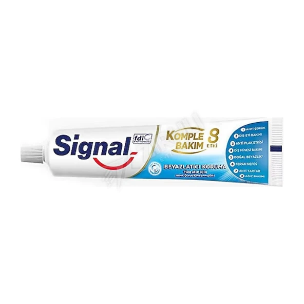 3 ADET Signal Komple Bakım 8 Etki Beyazlatıcı Koruma 75 Ml ürün görseli 1