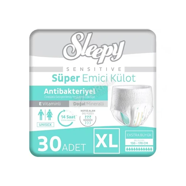 3 ADET Sleepy Antibakteriyel Emici Külot Xl Boy 30'lu ürün görseli 1