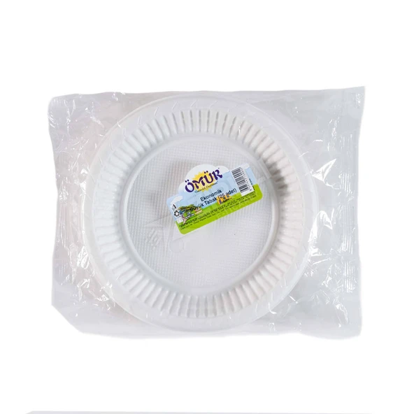 4 ADET Deva Ömür Plastik Tabak Büyük 25'Li Eko ürün görseli 1
