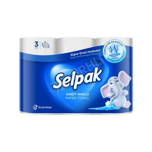 3 ADET Selpak Kağıt Havlu 3'lü ürün görseli 1