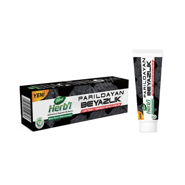 4 ADET Dabur Herb'l Beyazlatıcı Aktif Karbon Diş Macunu 100 Gr ürün görseli 1