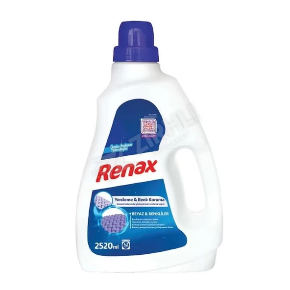 3 ADET Renax Sıvı Çamaşır Deterjanı Renkliler & Beyazlar 2520 Ml ürün görseli 1