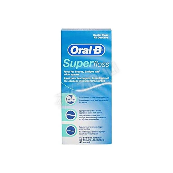 3 ADET Oral-B Diş İpi 50 M Super Floss ürün görseli 1