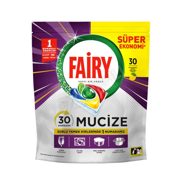 3 ADET Fairy Mucize Tablet 30'lu ürün görseli 1